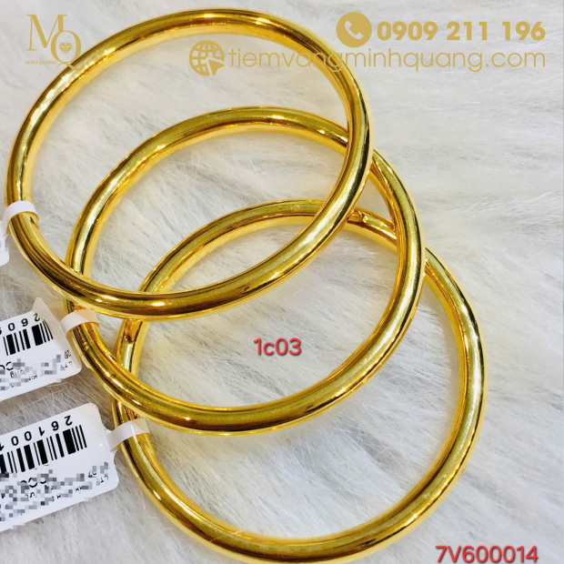 Vòng tay vàng 18k 1c03 7V600014