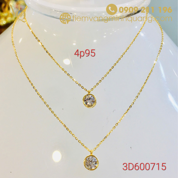 Dây chuyền vàng 18k 4p95 3D600715