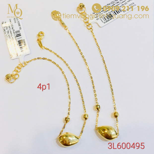 Lắc tay vàng 18k 4p1 3L600495