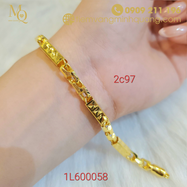 Lắc tay vàng 24k 2c97 1L600058