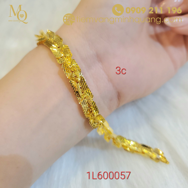 Lắc tay vàng 24k 3c 1L600057