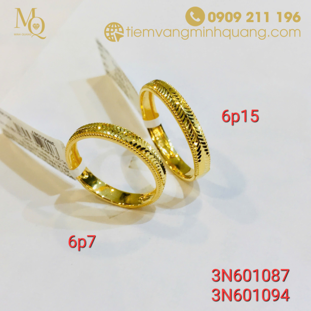 Nhẫn nữ 18k 6p15 6p7 3N601087 3N601094